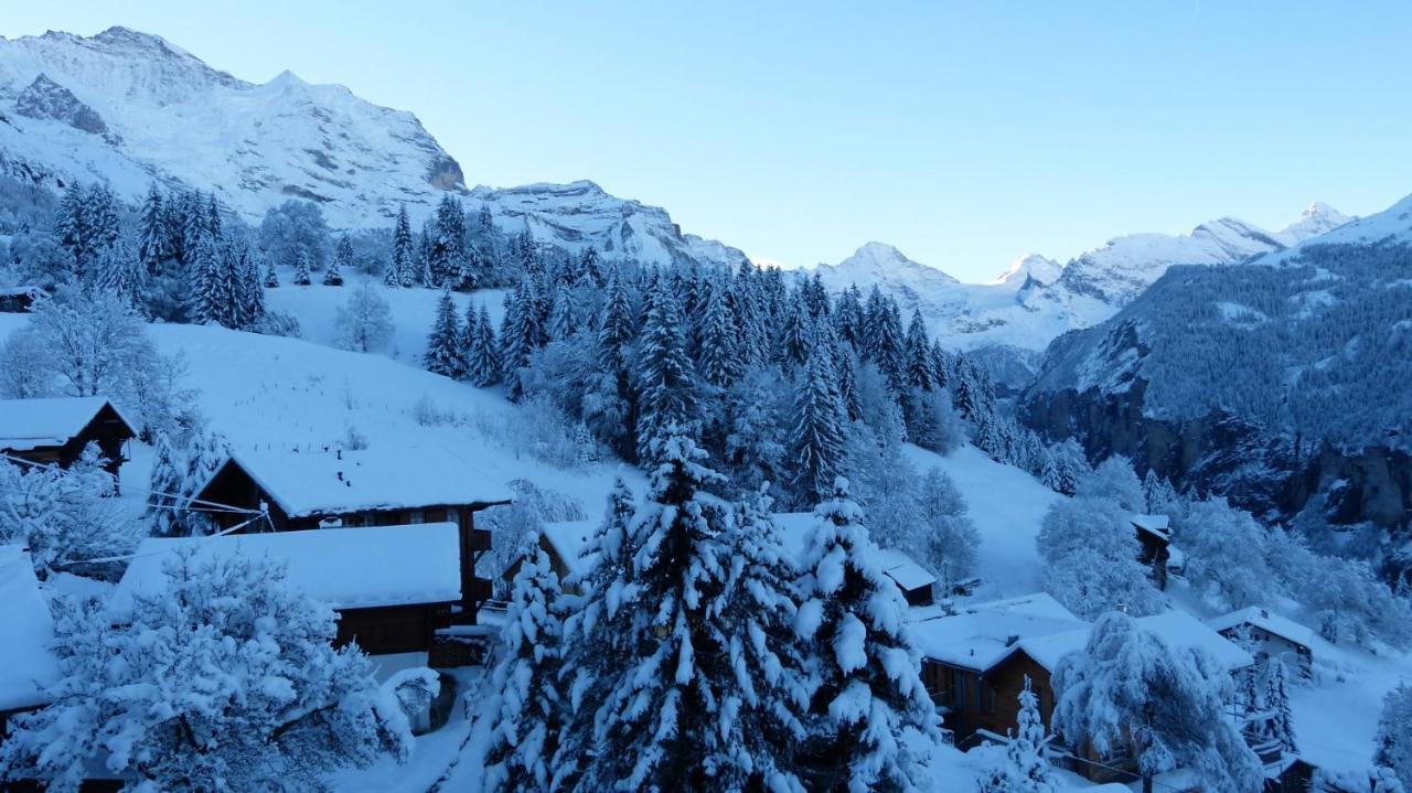 Chalet Eigersunne 2 Wengen Exteriér fotografie